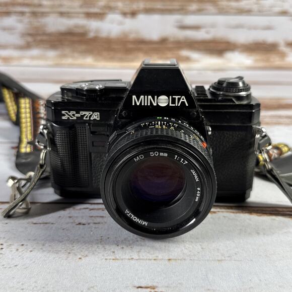 Minolta X-7A SLR Film Vintage Camera With Neck Strap Untested